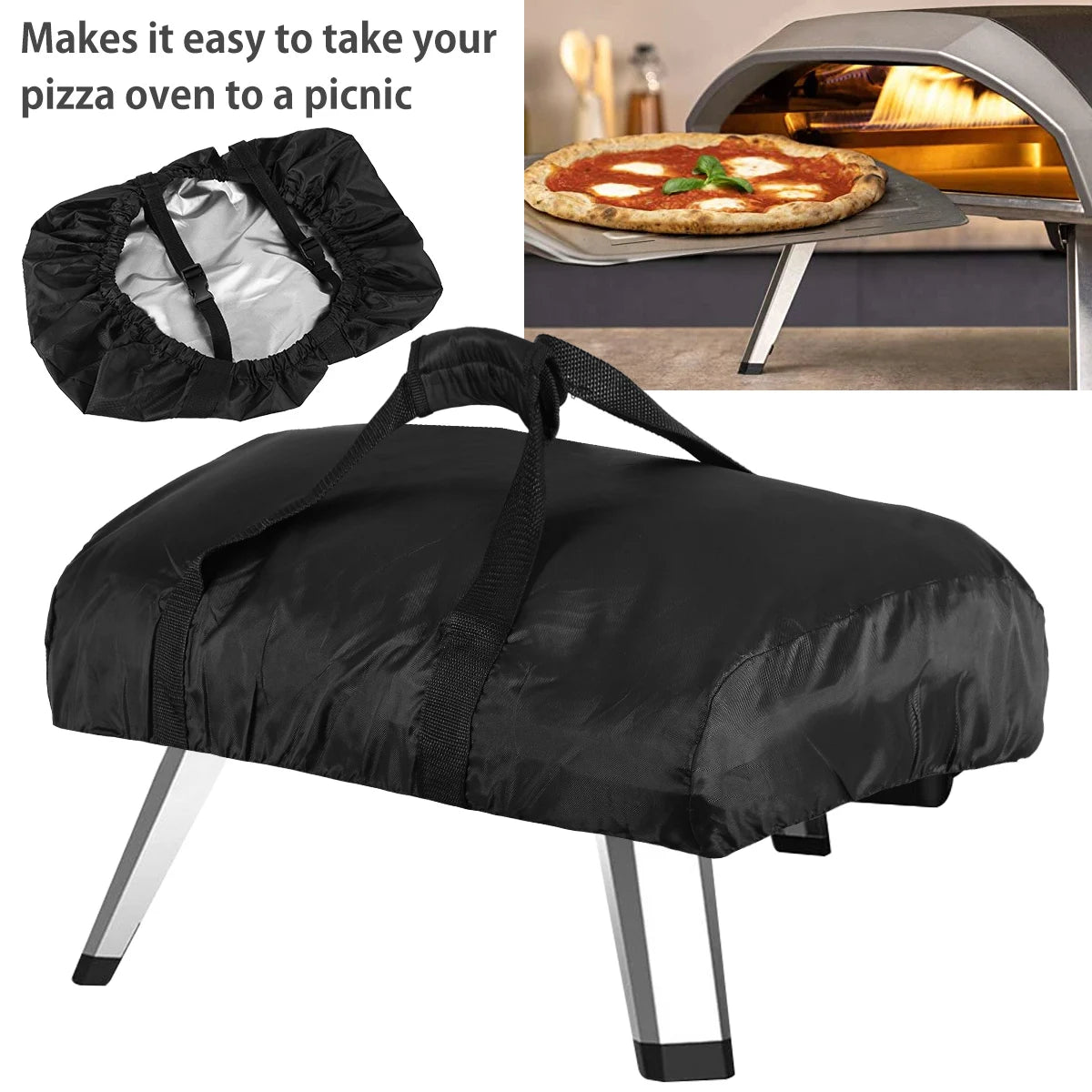 Pizza Oven Cover for Ooni Koda 12 & 16 – 420D Waterproof Pizza Oven Cover Nixie