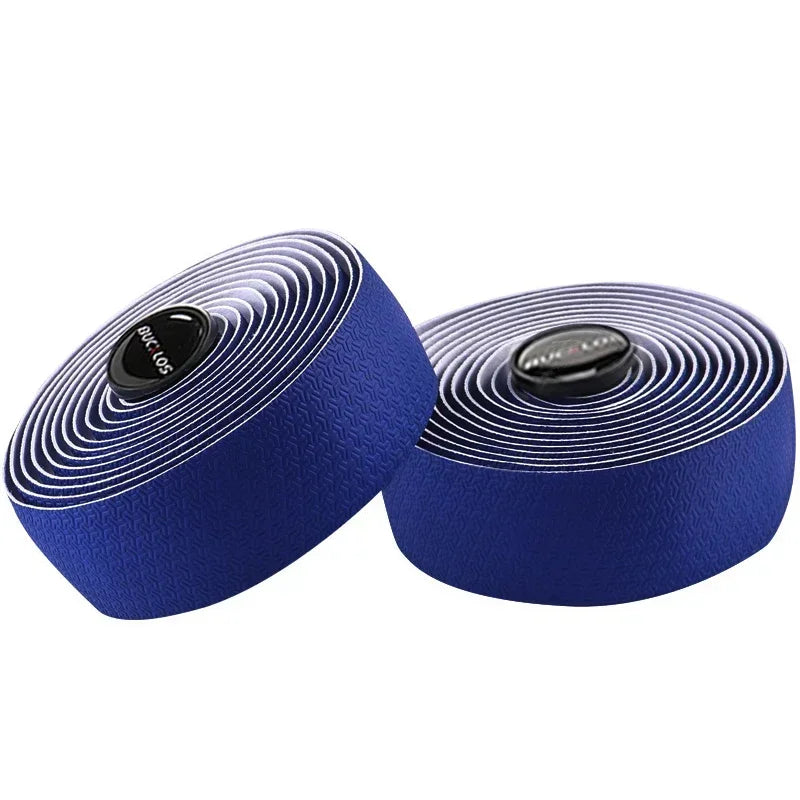 BUCKLOS Road Bike Handlebar Tape Non-Slip PU EVA Bar Wrap Bicycle Handlebar Tape Nixie M2-BLUE