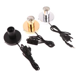 Retro E27 Metal Table Lamp Base – Industrial Desktop Night Light Table Lamp Base Nixie