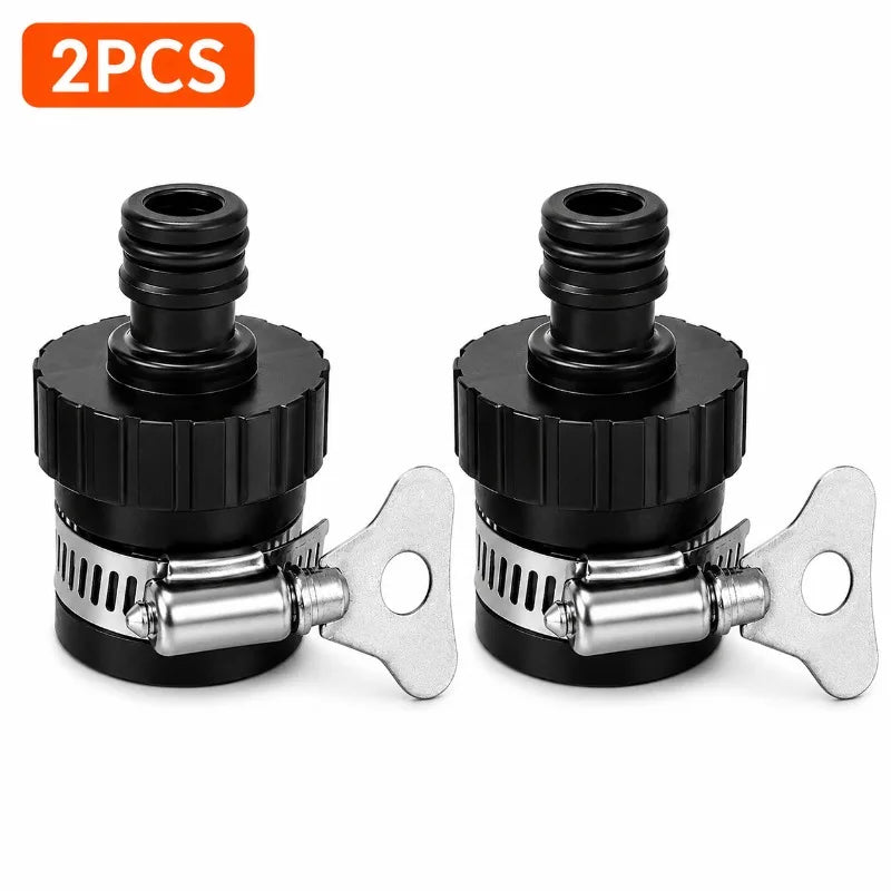 Universal Faucet Adapter Quick Connect Hose Fitting for Garden & Car Hose Tap Adapter Nixie 2pcs