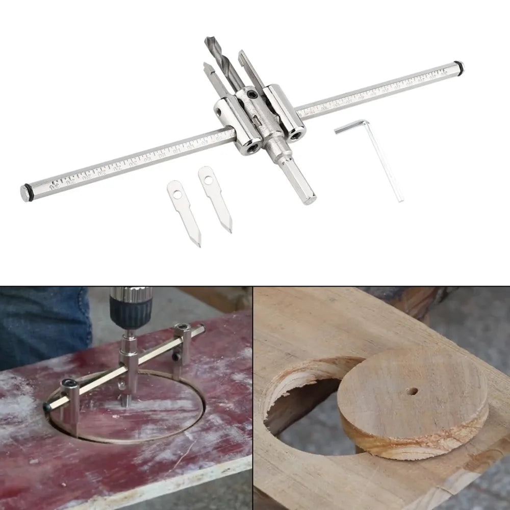 Adjustable Hole Saw 30–300mm Alloy Steel Circle Cutter | Wood & Metal Adjustable Hole Saw Nixie