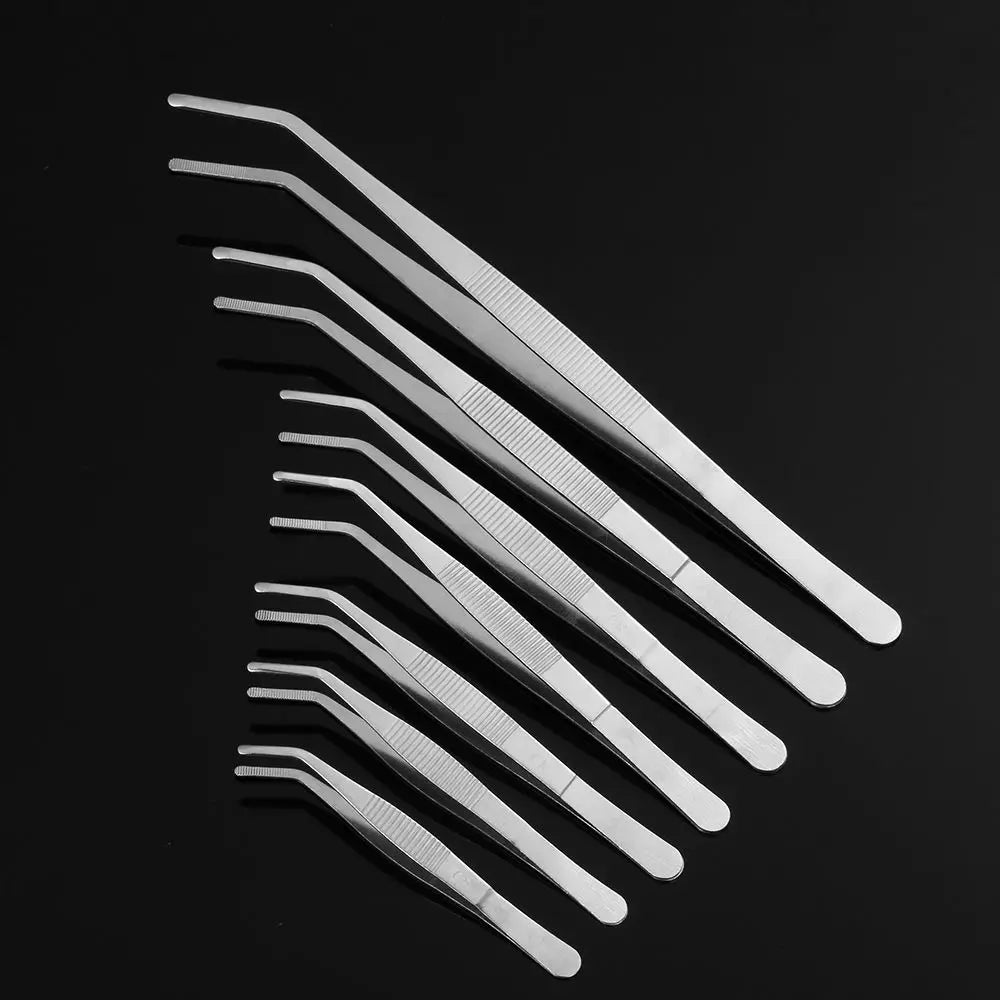 Stainless Steel BBQ Tongs & Food Tweezer – Kitchen Grill Clip BBQ Kitchen Tongs Nixie