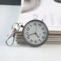 Mini Quartz Pocket Watch Keyring & Necklace Pendant – Unisex Pocket Watch Nixie Black