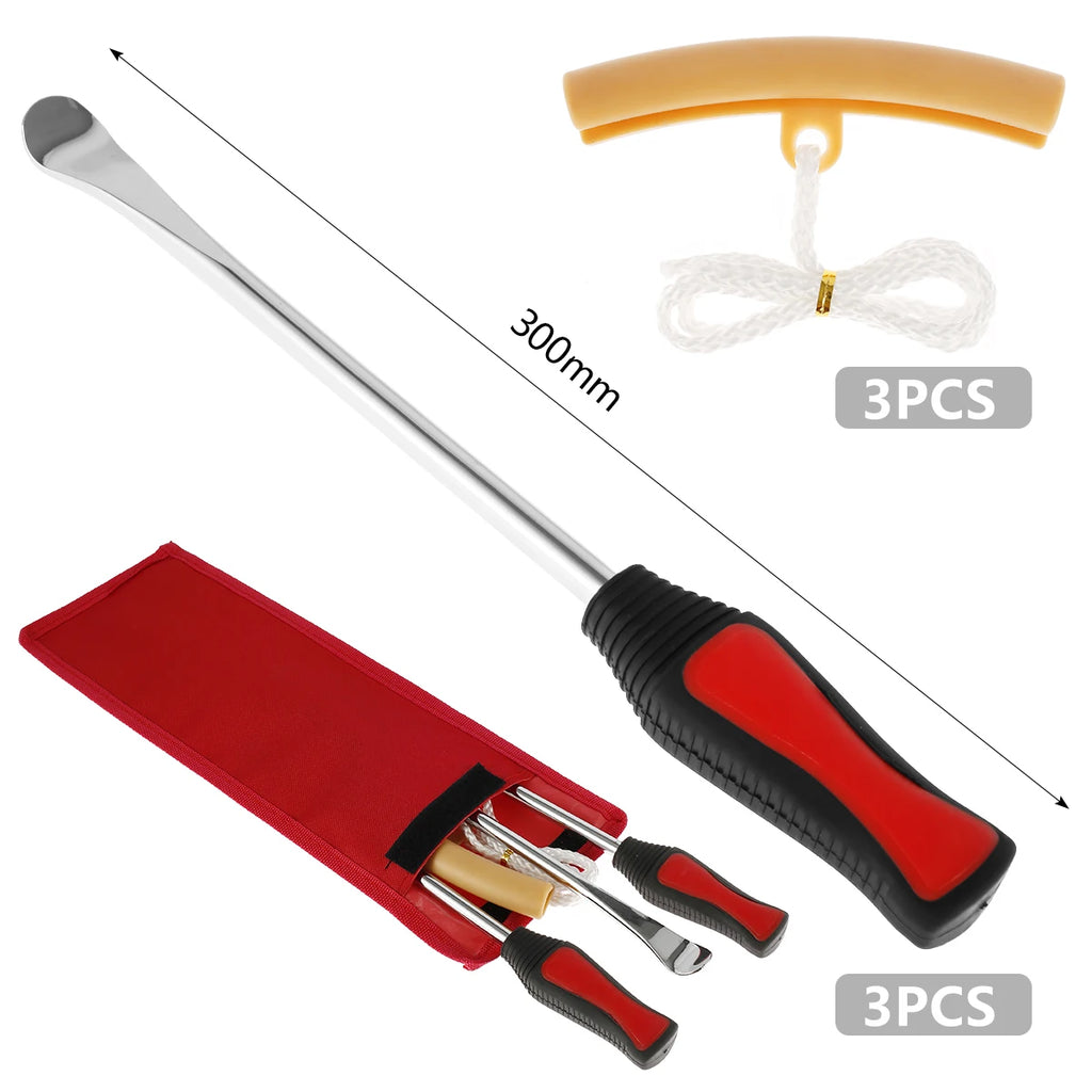Motorcycle Tire Changing Lever Kit with Rim Protectors 30cm Tire Repair Tool Kit Nixie