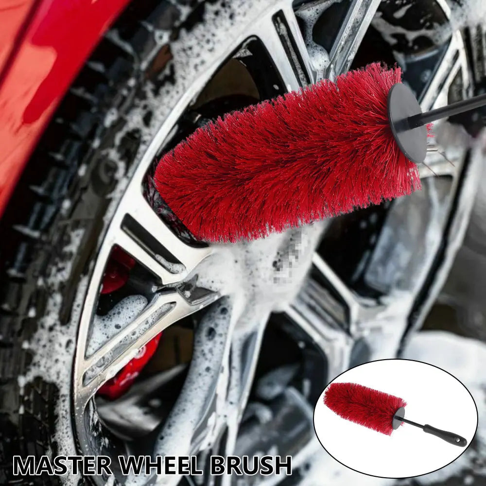45cm Car Wheel & Rim Cleaning Brush – Soft Non-Scratch Detail Tool Wheel Cleaning Brush Nixie