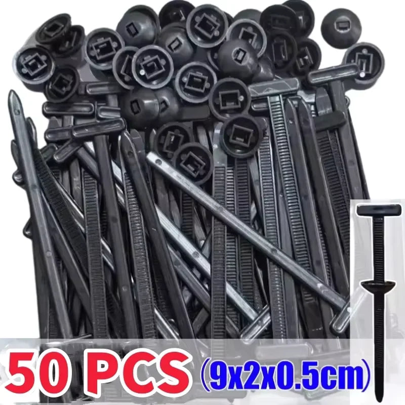 Heavy Duty UV Resistant Nylon Zip Ties with Pin Fasteners 50-300PCS Nylon Cable Ties Nixie 50 Pieces