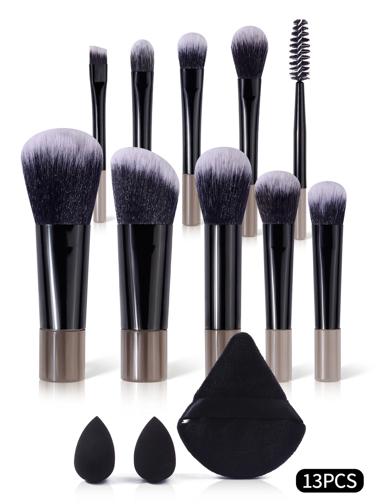 13-Piece Makeup Brush Set – Foundation, Eyeshadow & Blush Makeup Brush Set Nixie