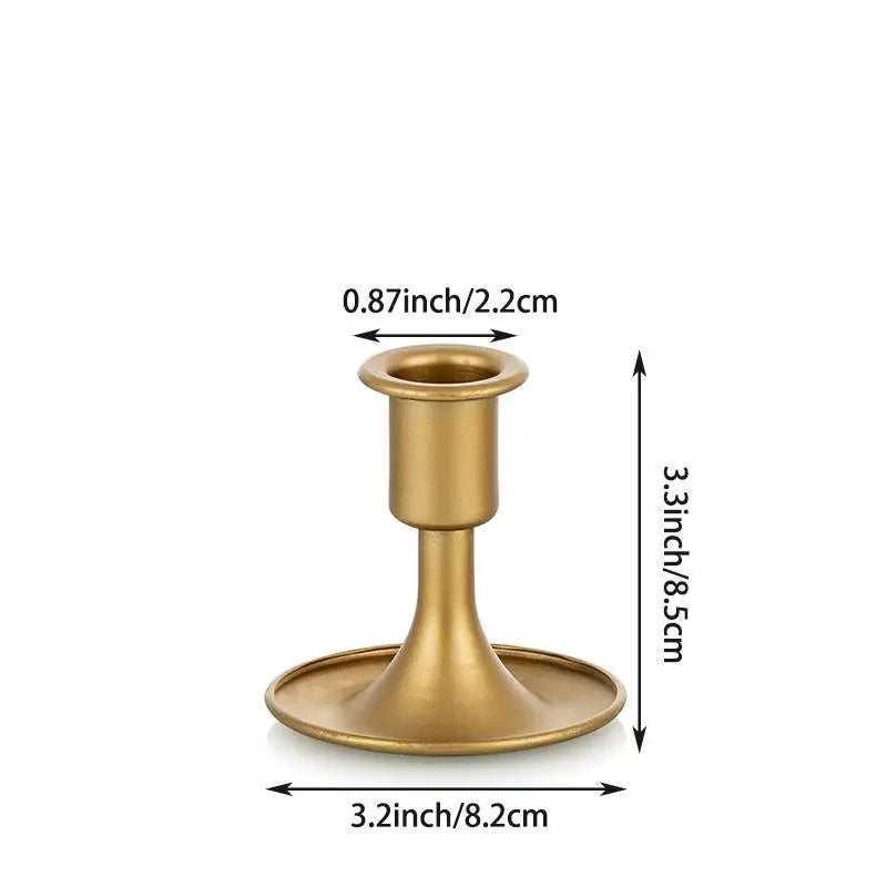 Vintage Metal Chamberstick Candle Holder – Teacup Style