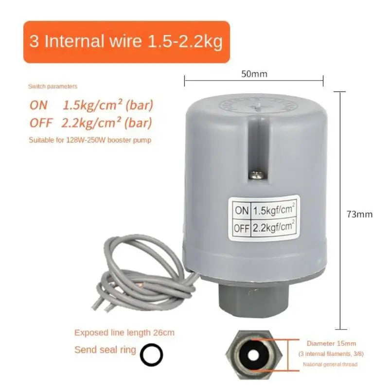 Automatic Water Pump Pressure Switch – Silver Plated Contacts Pump Pressure Switch Nixie one size A7