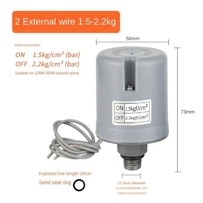 Automatic Water Pump Pressure Switch – Silver Plated Contacts Pump Pressure Switch Nixie one size A10