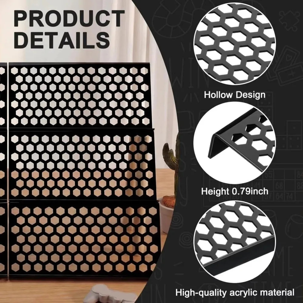 Acrylic Trading Card Display Riser – Matte Black Organizer