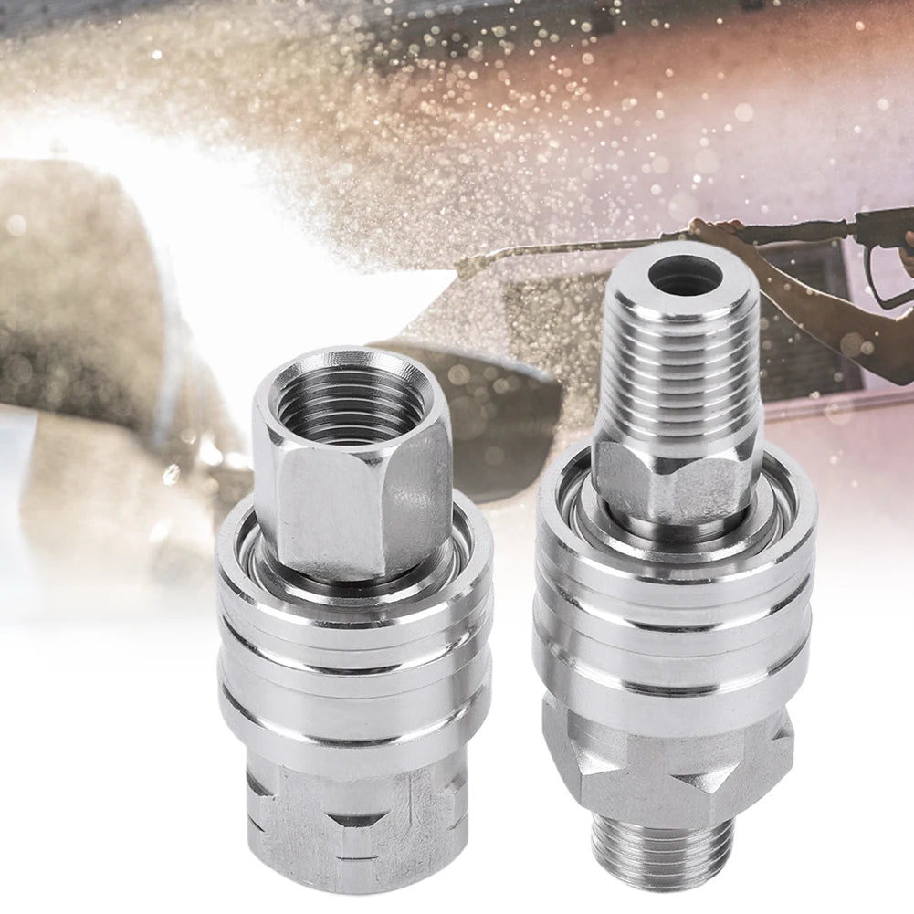 4Pcs 1/4" NPT Quick Connect Pressure Washer Adapter Set Pressure Washer Fittings Nixie