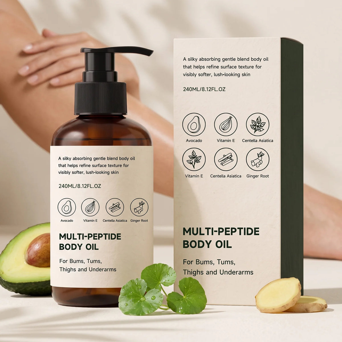 240ml Nixie Body Massage Oil – Moisturizing & Non-Greasy Body Massage Oil Nixie