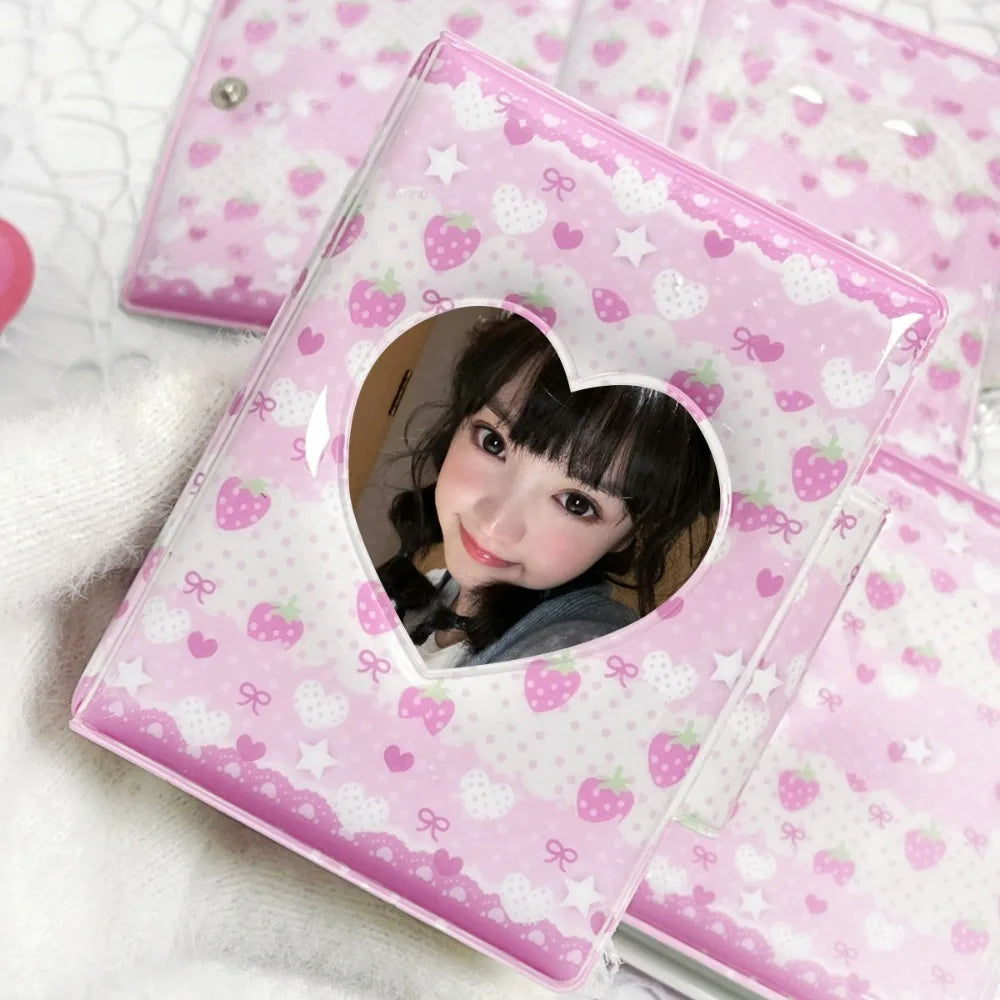 Pink Bow Mini Photocard Binder 3 Inch | 16-Page Card Album