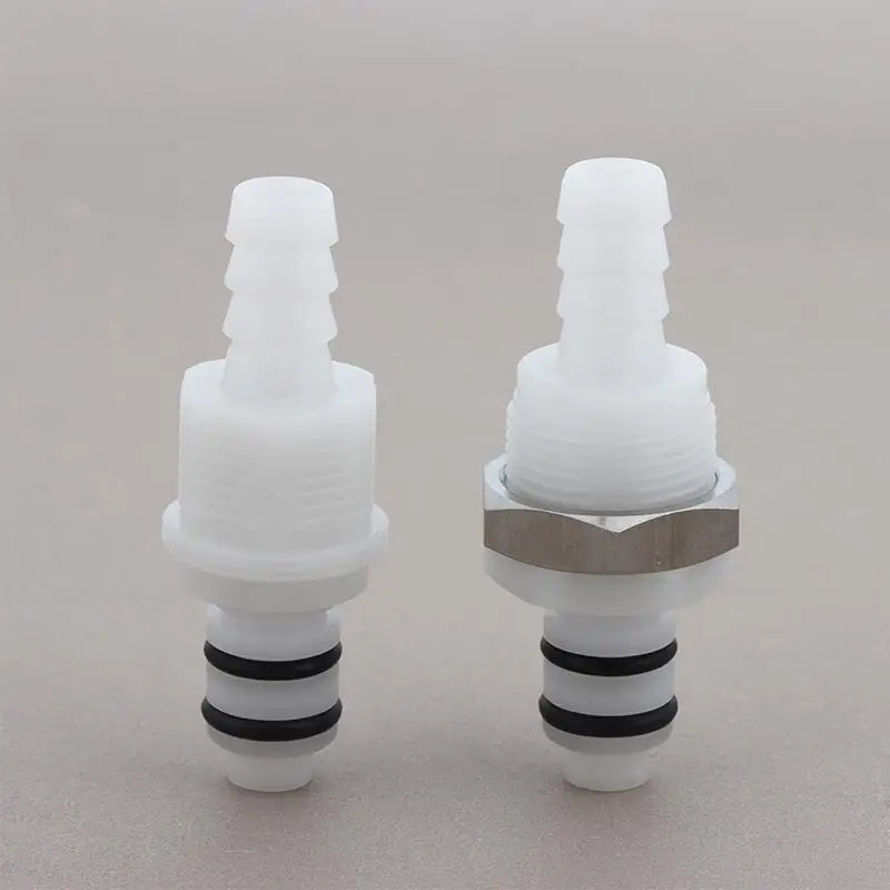 Quick Disconnect Hose Coupling 1/4 5/16 3/8 Valved Barb Connector