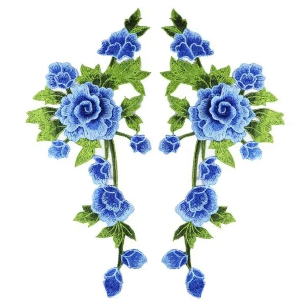 3D Rose Flower Embroidery Applique Patches – DIY Sewing Embroidery Applique Patch Nixie