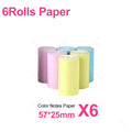 57x25mm Thermal Paper Label Sticker Rolls for Mini Printer & Camera