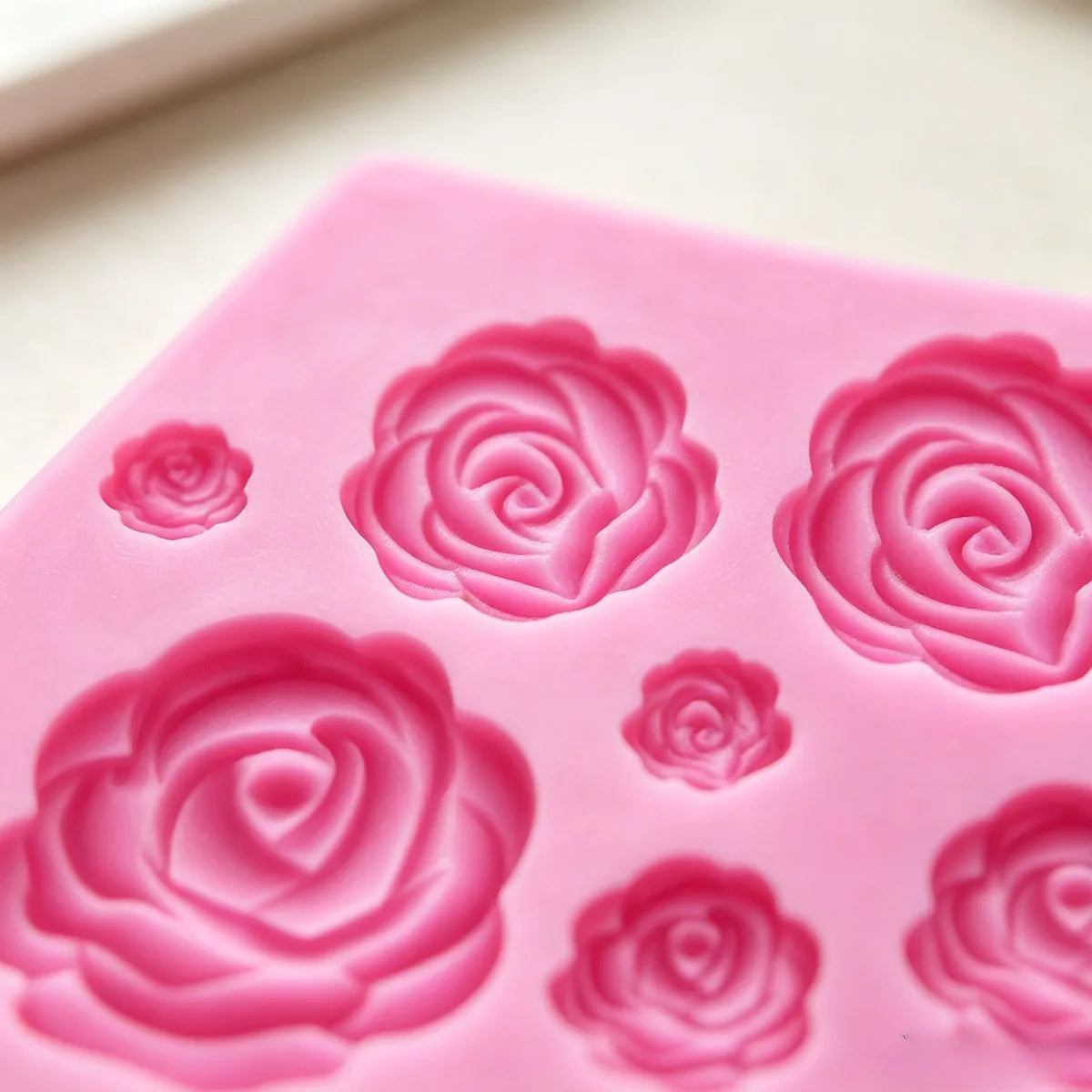 Rose Flower Silicone Mold – Chocolate, Cake & Candy Baking Tool