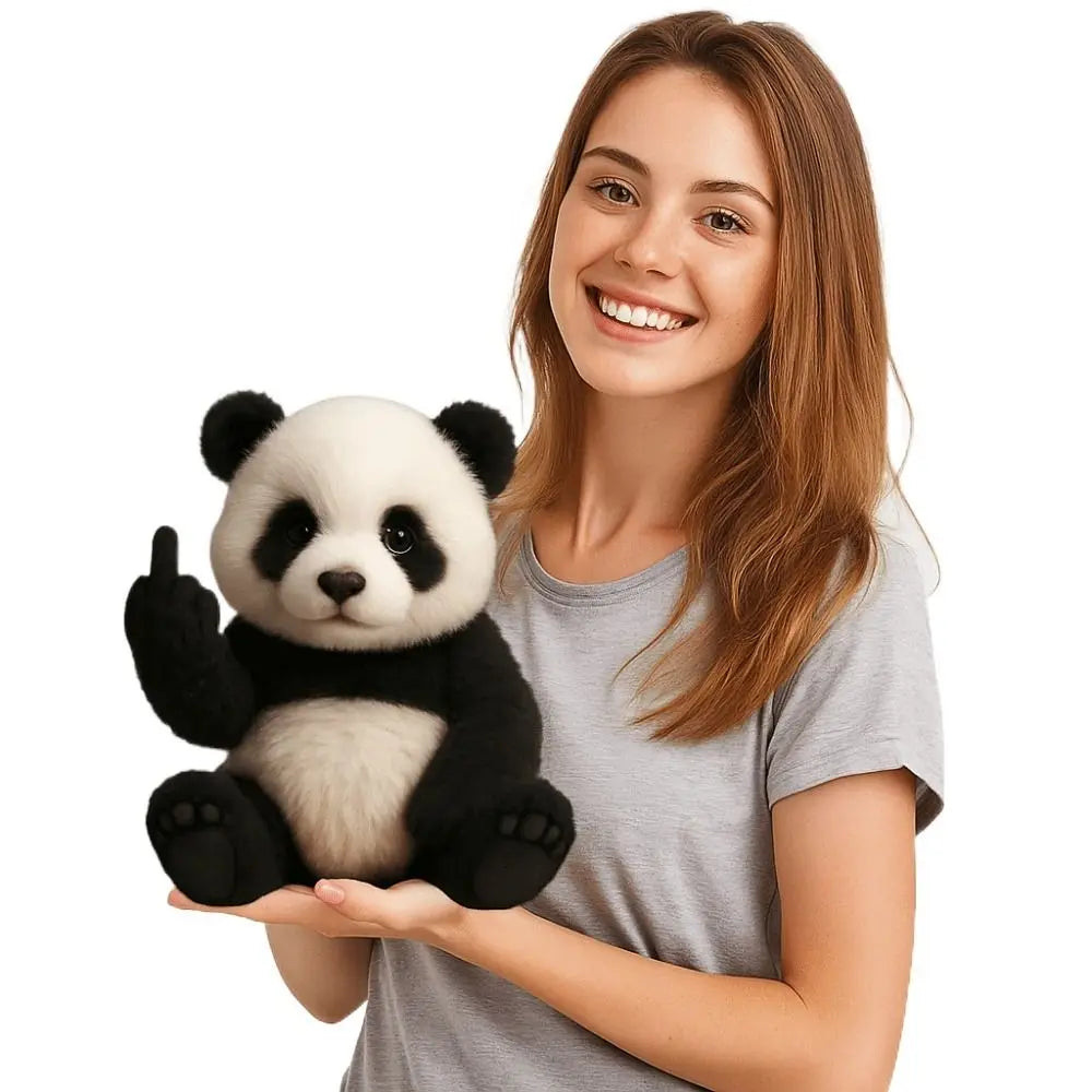 Cute Finger Plush Animal Toy – Panda, Cow & Raccoon Doll Plush Animal Toy Nixie