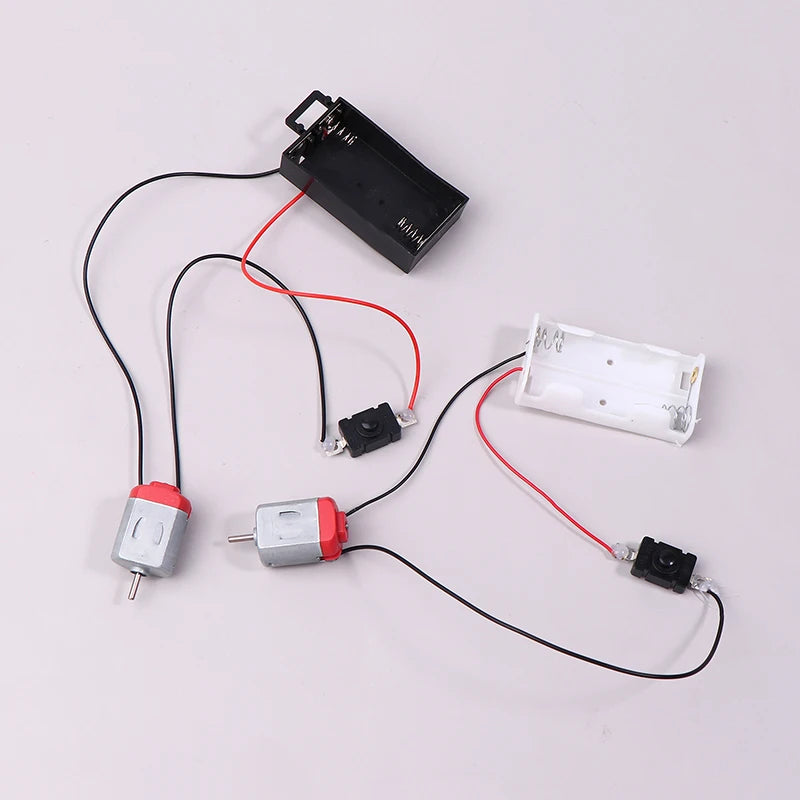 130 Motor Kit with Battery Case & Switch – 16500 RPM DIY DIY Motor Kit Nixie