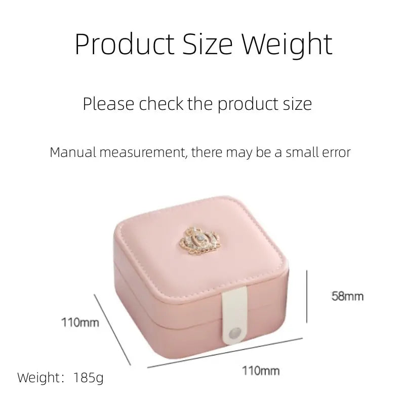 Double Layer PU Leather Jewelry Box with Mirror | Nixie