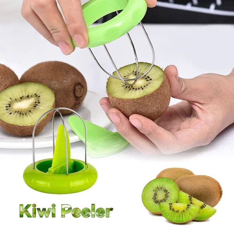 Stainless Steel Kiwi Cutter & Pitter with Easy Grip Handle Fruit Cutter Tool Nixie