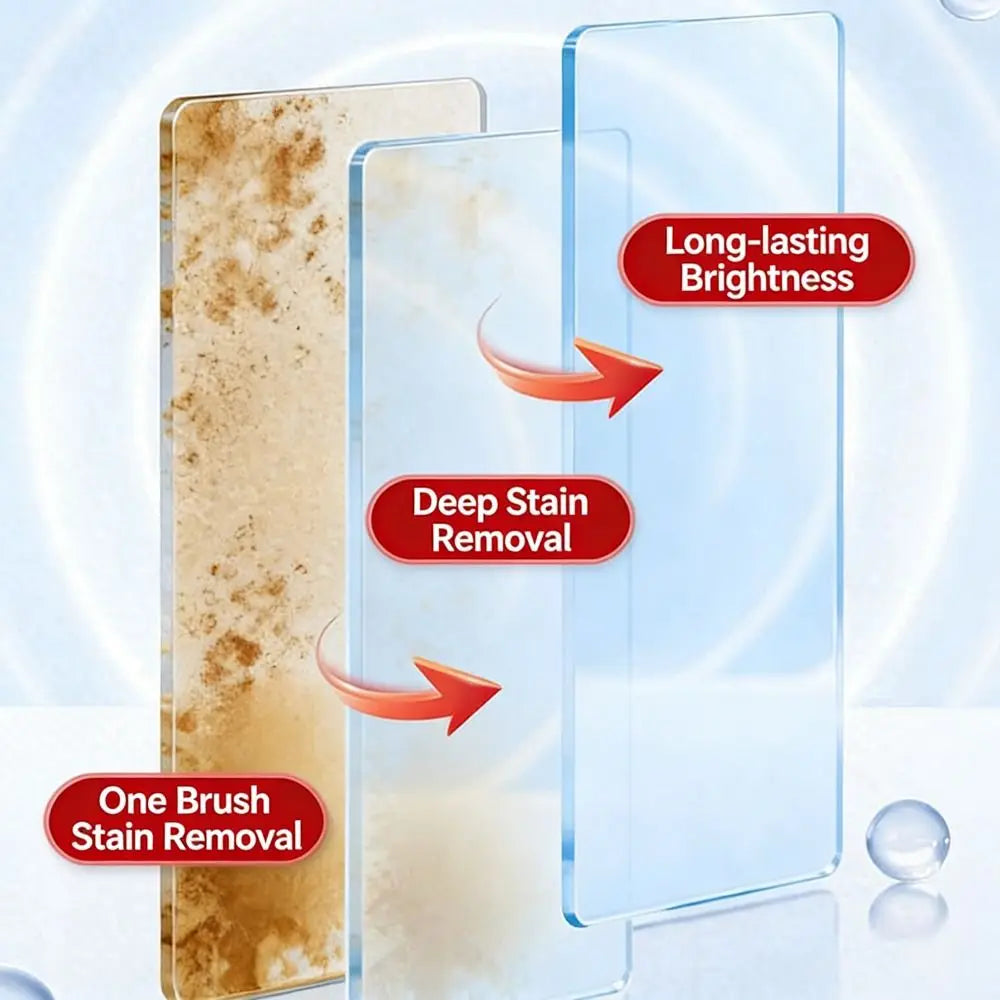 Bathroom Cleaner Brush with 100ml Liquid Compartment & Sponge