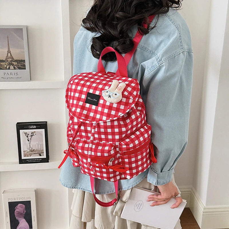 Korean-Style Small Canvas Backpack for Women | Travel & School Women's Backpack Nixie