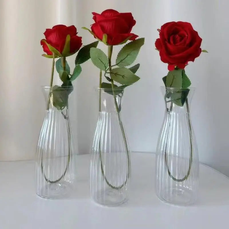 Minimalist Nordic Transparent Vase – Flowers & Hydroponics Decorative Vase Nixie