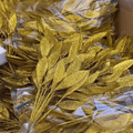 10Pcs Glitter Artificial Silk Leaves Christmas Tree & Holiday Decor Artificial Leaf Decor Nixie Gold