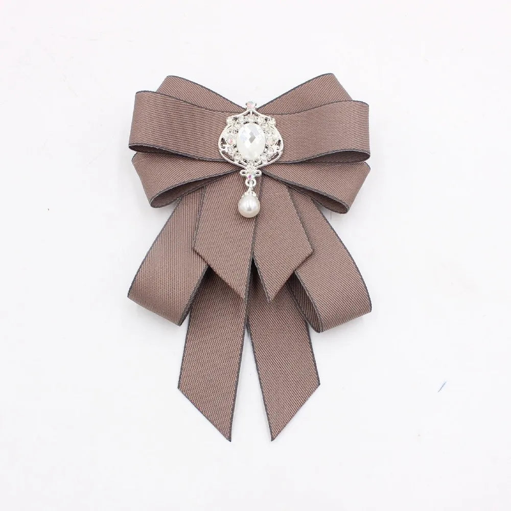 Luxury Rhinestone Bow Tie Brooch – Crystal Ribbon Pin Accessory Bow Tie Brooch Nixie P
