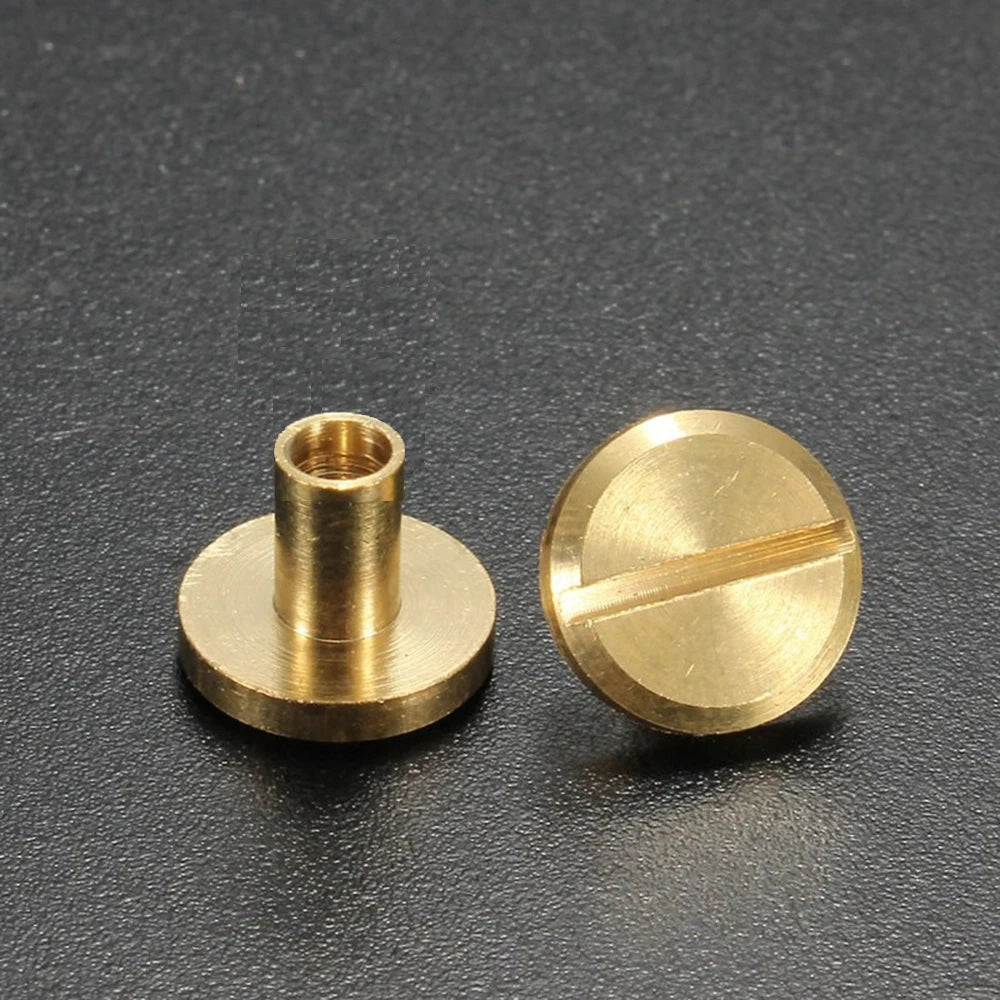 10Pcs Copper Screw Rivets 5/6.5/8mm – Leather Craft Bags Leather Craft Rivets Nixie