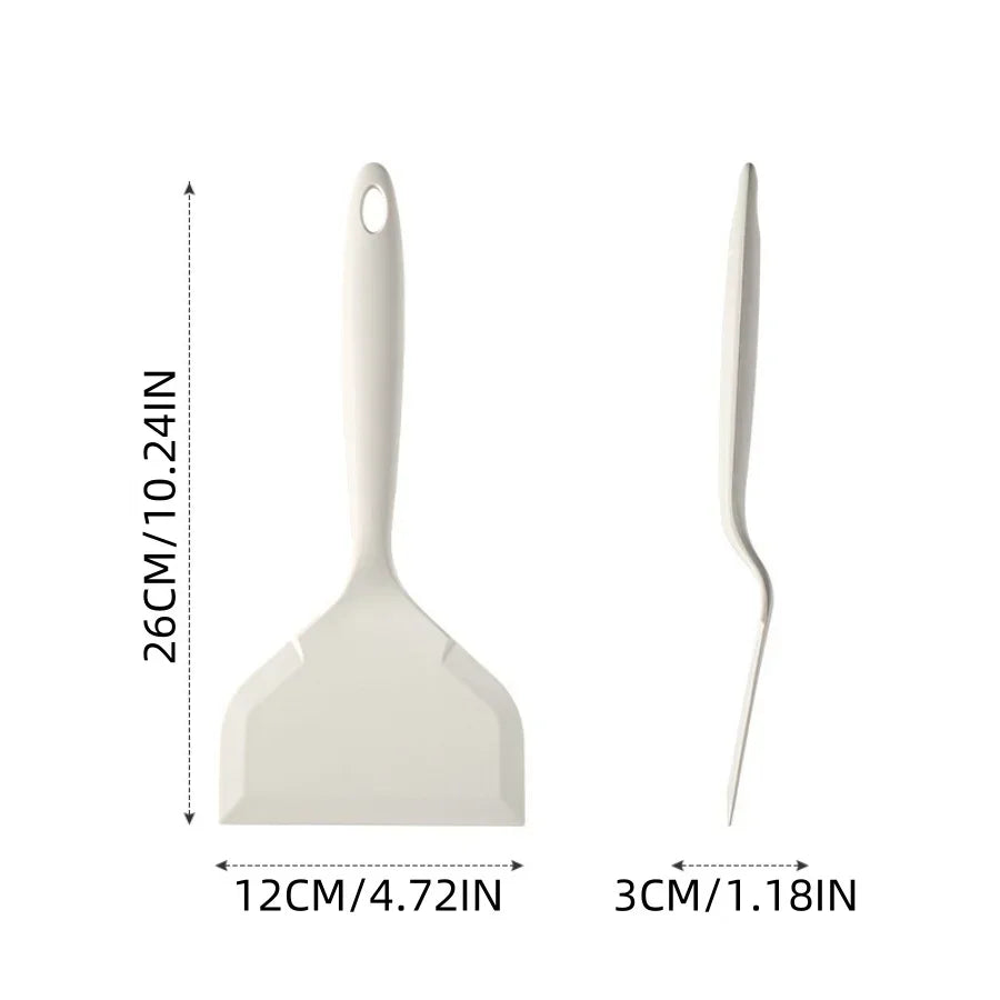 Food Grade Silicone Spatula – Heat-Resistant Non-Stick Kitchen Tool Silicone Spatula Nixie White