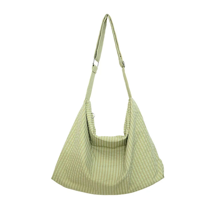 Japanese Canvas Crossbody Bag – Large Shoulder Bag for Women Crossbody Shoulder Bag Nixie
