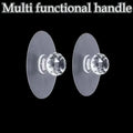 Self-Adhesive Crystal Glass Drawer Knobs – Cabinet Door Handles Cabinet Door Knobs Nixie 2PCS