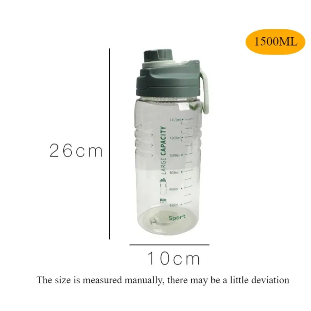 FEB.WIND 1500ml BPA-Free Filtered Water Bottle with Drinking Marks Filtered Water Bottle Nixie