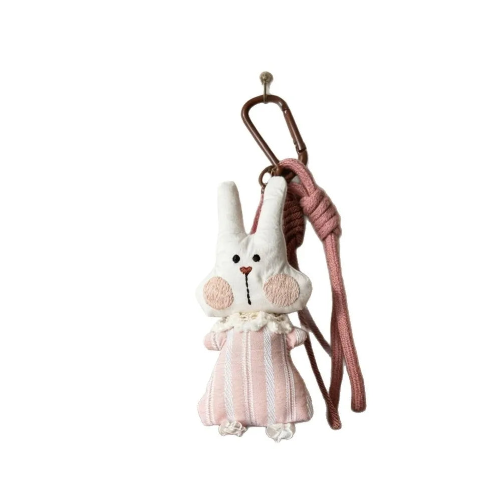 Cartoon Doll Charm Braided Lanyard – Forest-Style Bag Keychain Bag Charm Keychain Nixie