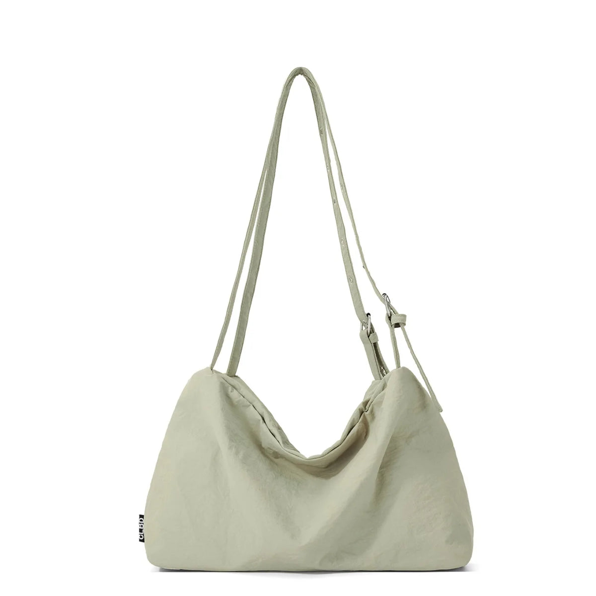 Nixie Vintage Nylon Tote Bag – Lightweight Shoulder Bag Nylon Tote Bag Nixie Beige-green