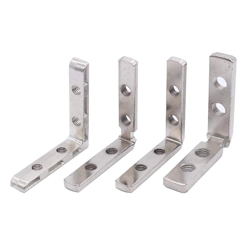 Aluminum Angle Slot Corner Connector 2020 3030 4040 Profile 2/4Pcs Aluminum Profile Bracket Nixie