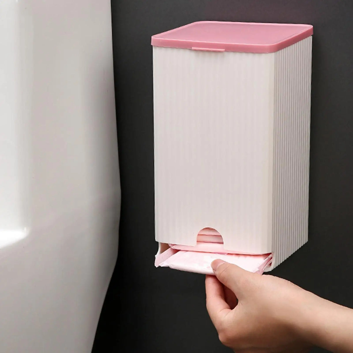 Wall Mounted Bathroom Organizer – Sanitary Napkin Storage Box Bathroom Wall Organizer Nixie