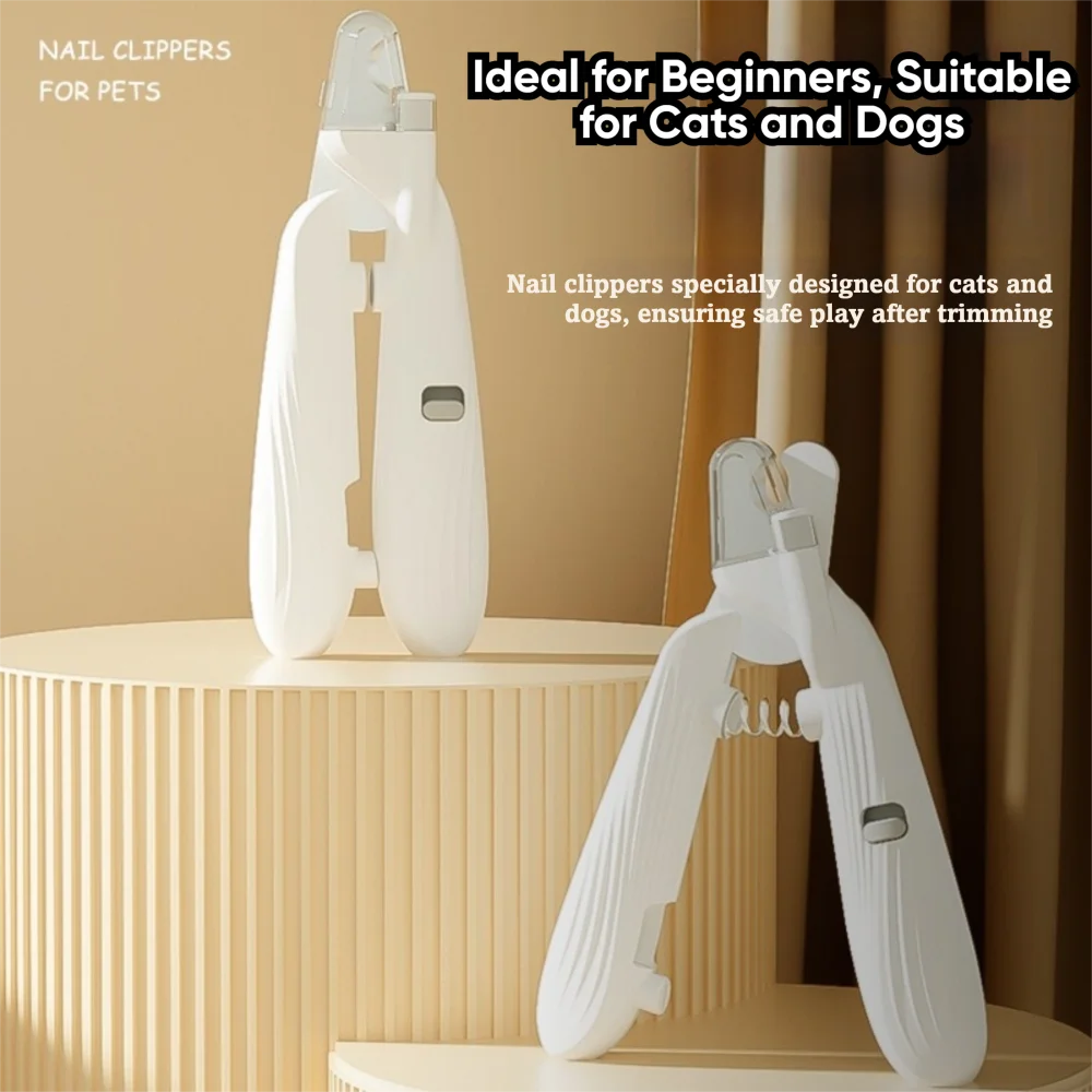LED Pet Nail Clipper with Over-Cut Prevention & Safety Guard