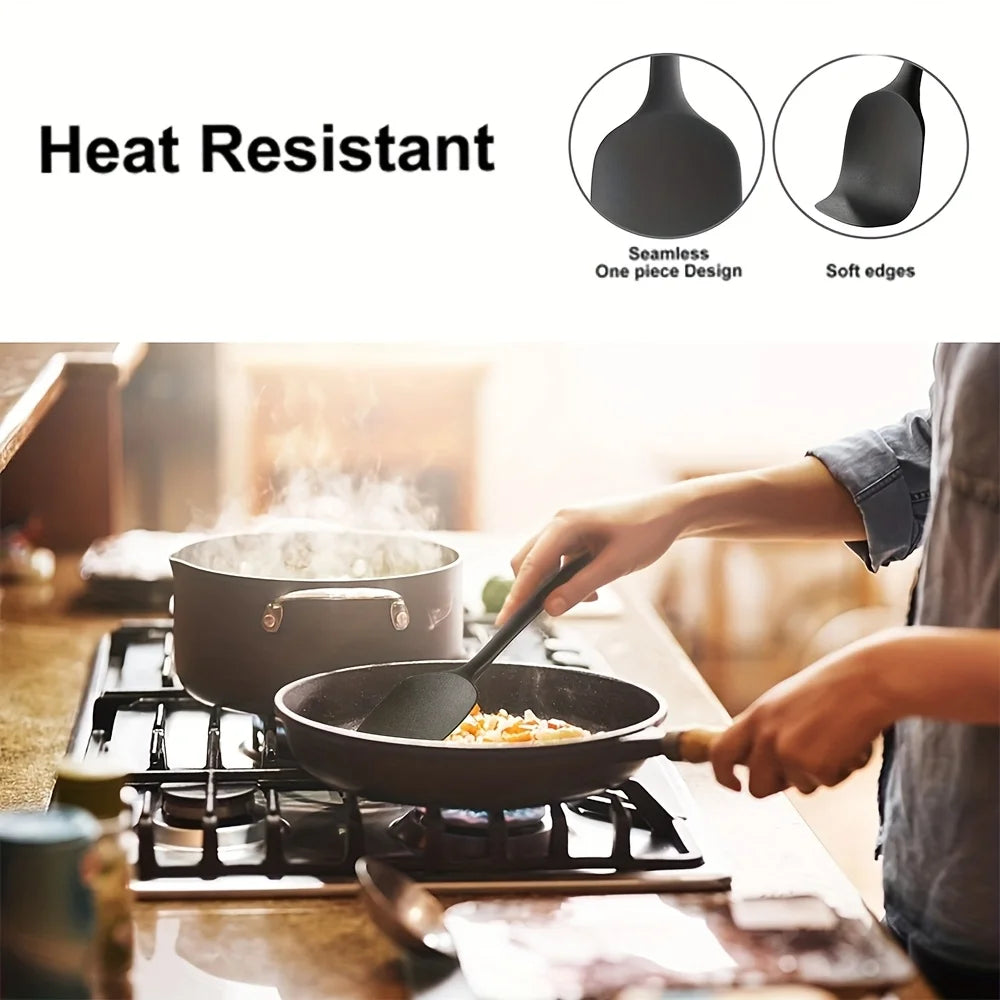 6-Piece Food Grade Silicone Spatula Set – Heat Resistant Silicone Spatula Set Nixie