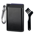 Portable Metal Pocket Ashtray with Lid & Carabiner for Travel Portable Pocket Ashtray Nixie Black Black