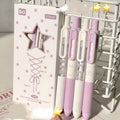 4-Pack Aesthetic Gel Pens 0.5mm Fine Point Quick-Dry Smooth Writing Gel Pens Set Nixie A3