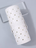 Diamond Lattice PU Makeup Brush Holder – Travel Organizer Makeup Brush Holder Nixie WHITE