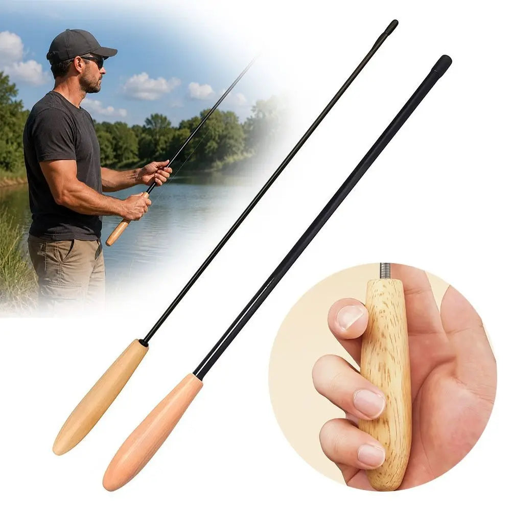 Portable Retractable Fishing Rod 1.2m/2.1m – Beginner Spinning Retractable Fishing Rod Nixie