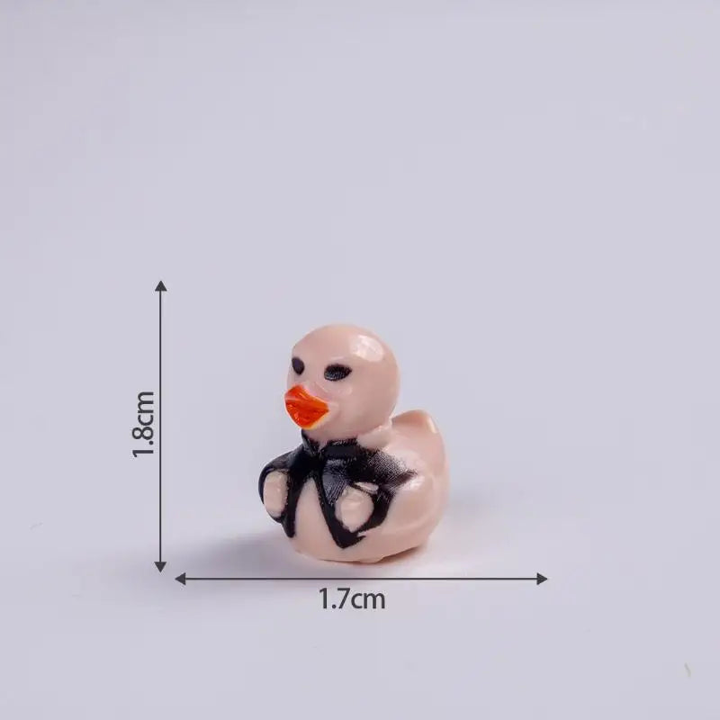 10Pcs Mini Halloween Resin Duck Figurines – Pumpkin & Ghost Halloween Figurines Nixie A6 10PCS