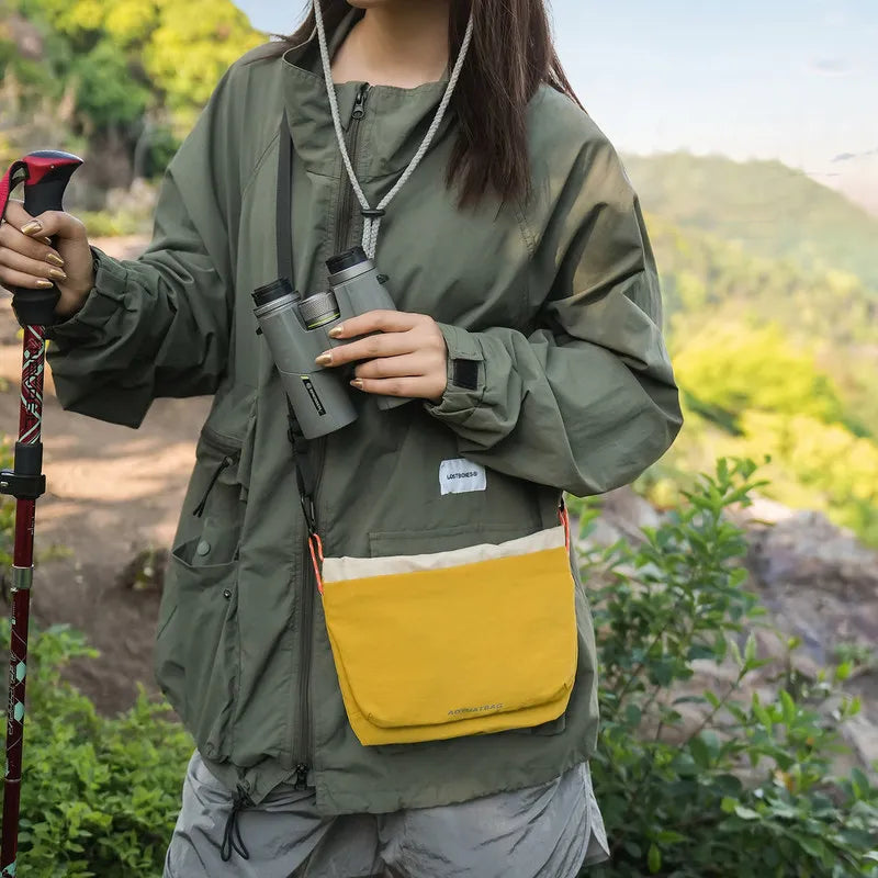 Men's Color-Block Crossbody Bag – Lightweight Hiking Shoulder Bag Crossbody Shoulder Bag Nixie