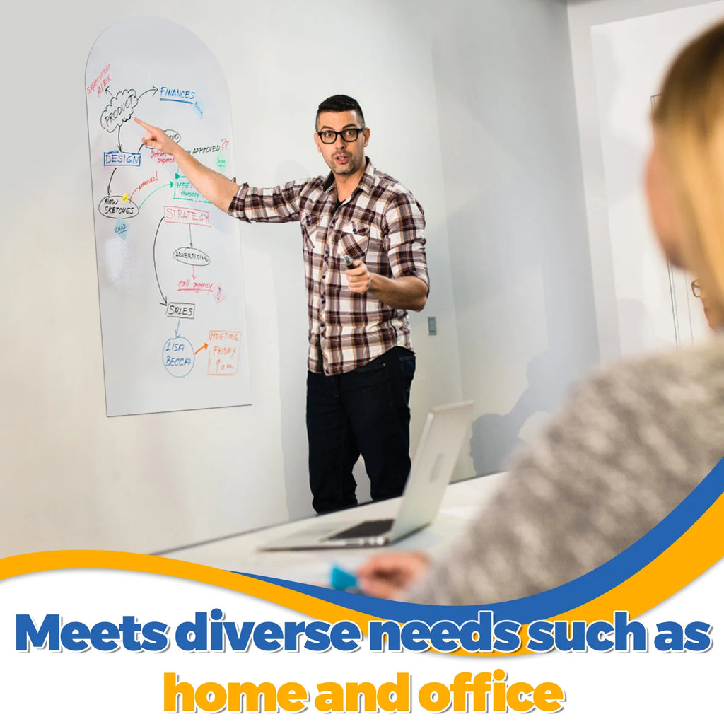Magnetic Whiteboard Wall Sticker 101x40.5cm – Dry Erase Sheet Whiteboard Wall Sticker Nixie