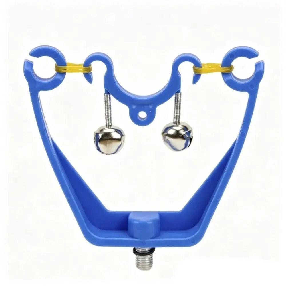 Double Bell Fishing Rod Holder Sound Alarm Indicator Fishing Rod Alarm Nixie